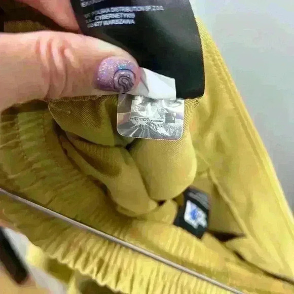 NORTH FACE Pants Tan Beige Khaki Hiking Joggers High Waist Relaxed Women Large - Picture 10 of 11